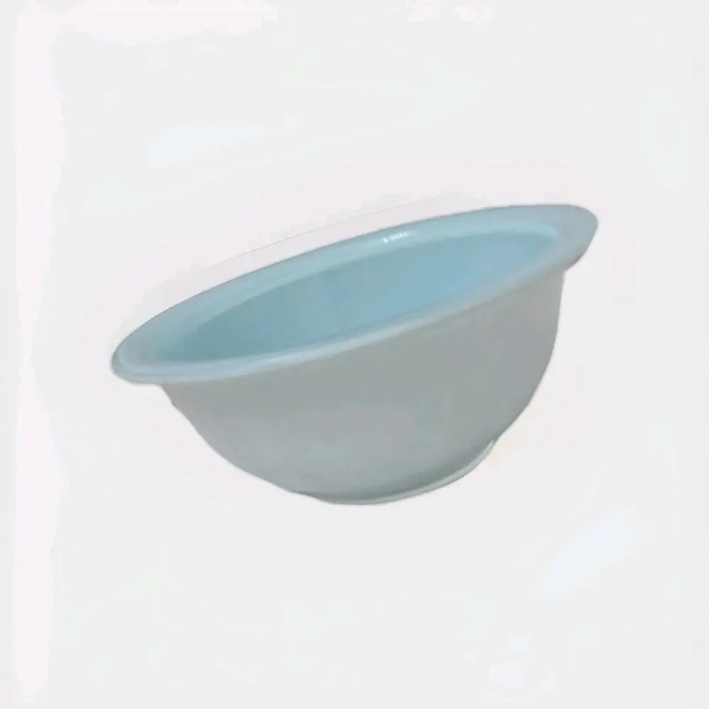 Pyrex #322 1L Blue Glass Clear Bottom Nesting Mixing Bowl Corning NY Vintage